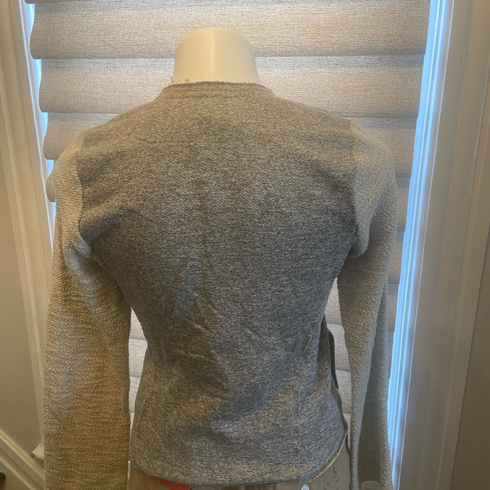 Dolan TShirt M Made in USA zip up lightweight sweater office casual weekend - Picture 4 of 5